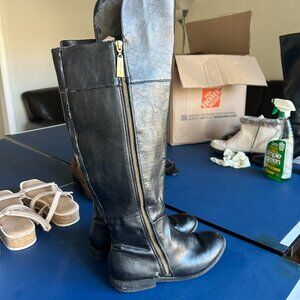 Over-the-knee Black Boots, Christian Siriano, Size 9